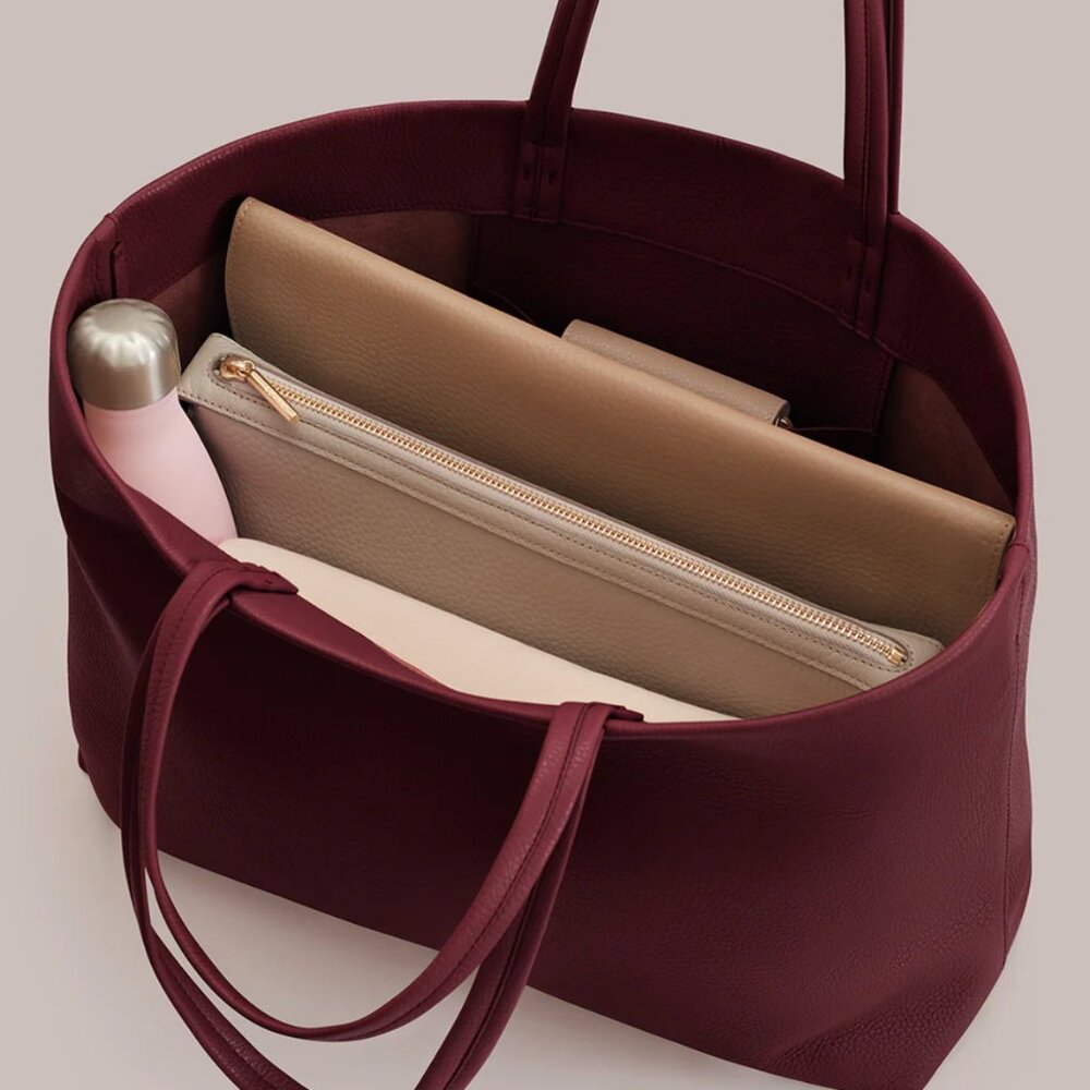 Cuyana Classic Easy Tote in Cherry NWT - Picture 5 of 15